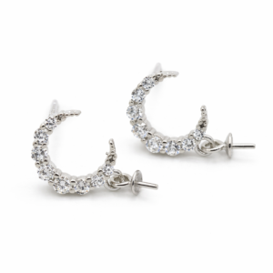 Half moon crescent earrings