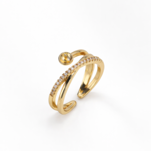 Gold plated ring