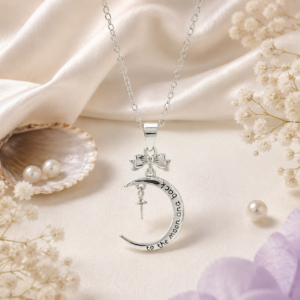 To the moon and back pendent