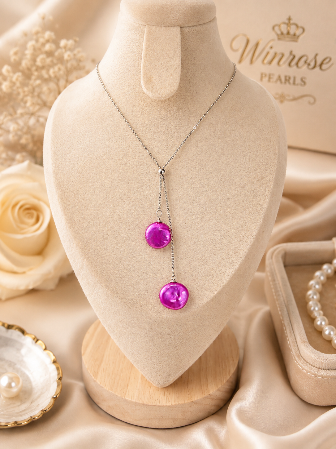Double drop necklace