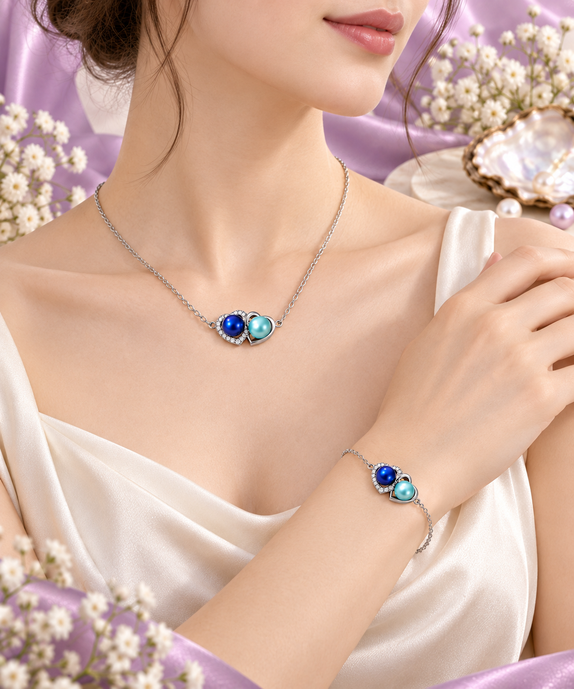 Two hearts set