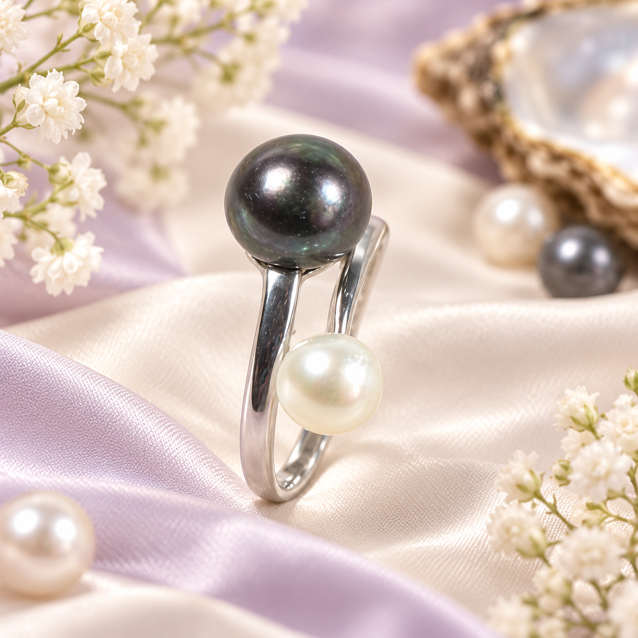 The double pearl ring