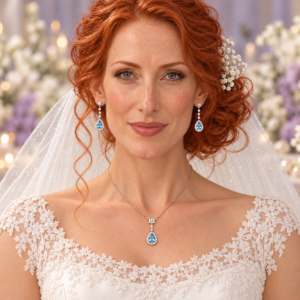 The something blue bridal set